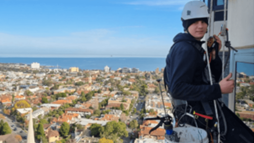 Oleksandr is flying high in his dream job