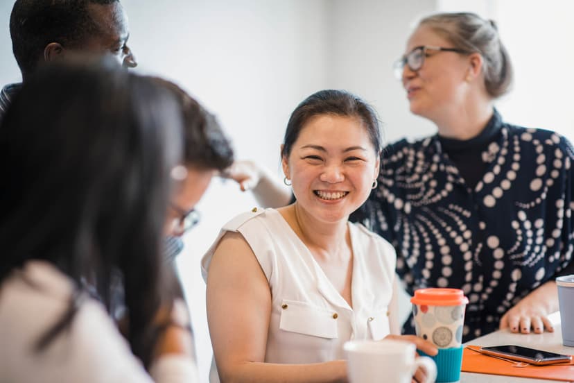 Vietnamese woman smiling