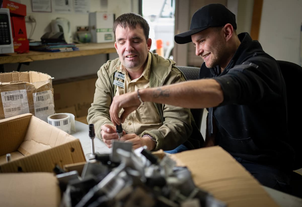 Kyle was determined not to let blindness stand in the way of enjoying the benefits and opportunities employment can provide.