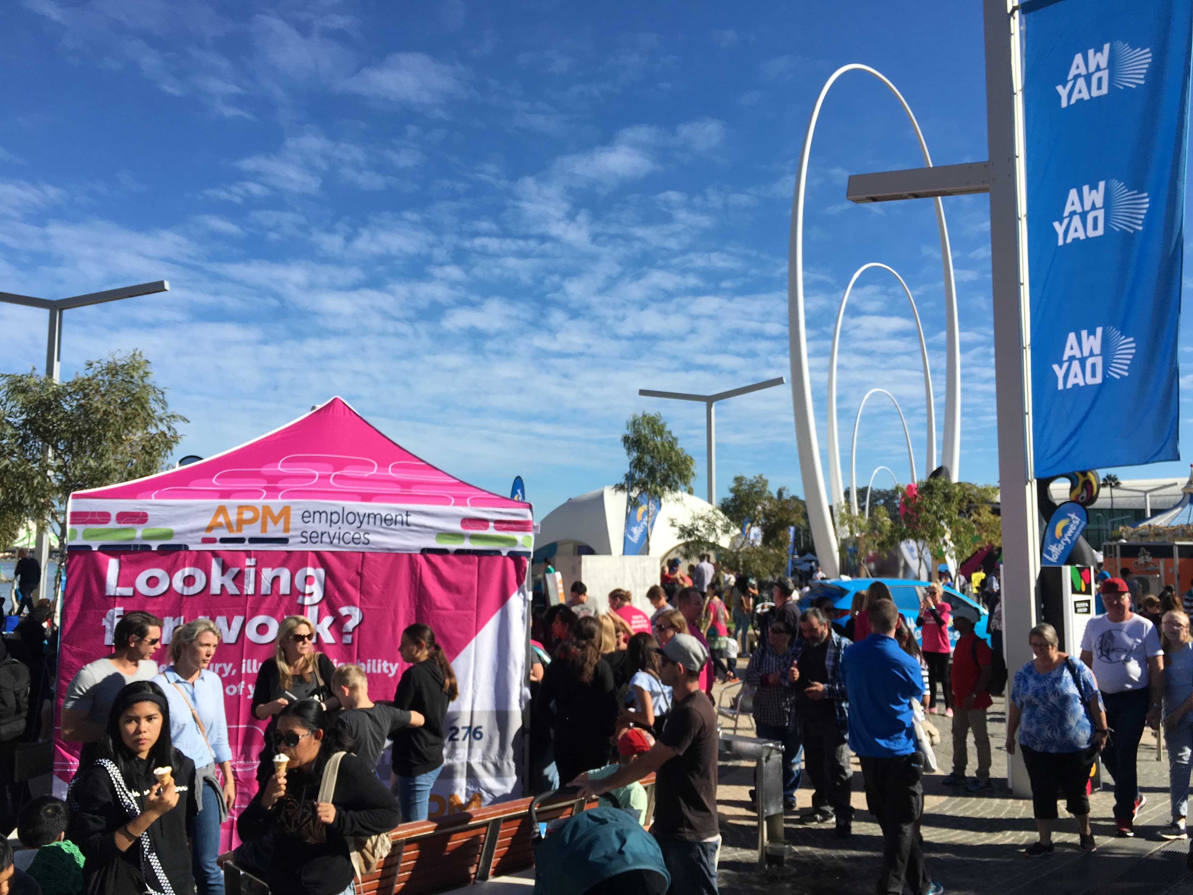 Job seekers flock to APM at WA long weekend festival