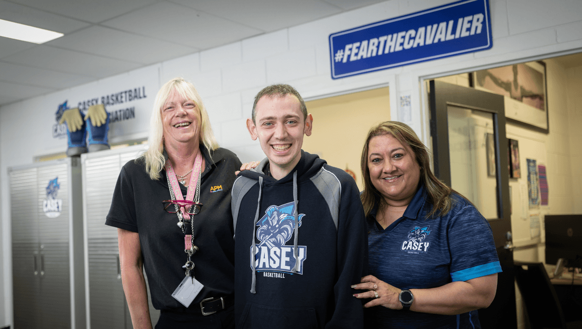 Aiden found a job after he loves after leaving school with support from APM Employment Services