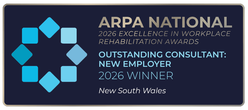 2026 ARPA National award badge for winning the category of Outstanding consultant in NSW