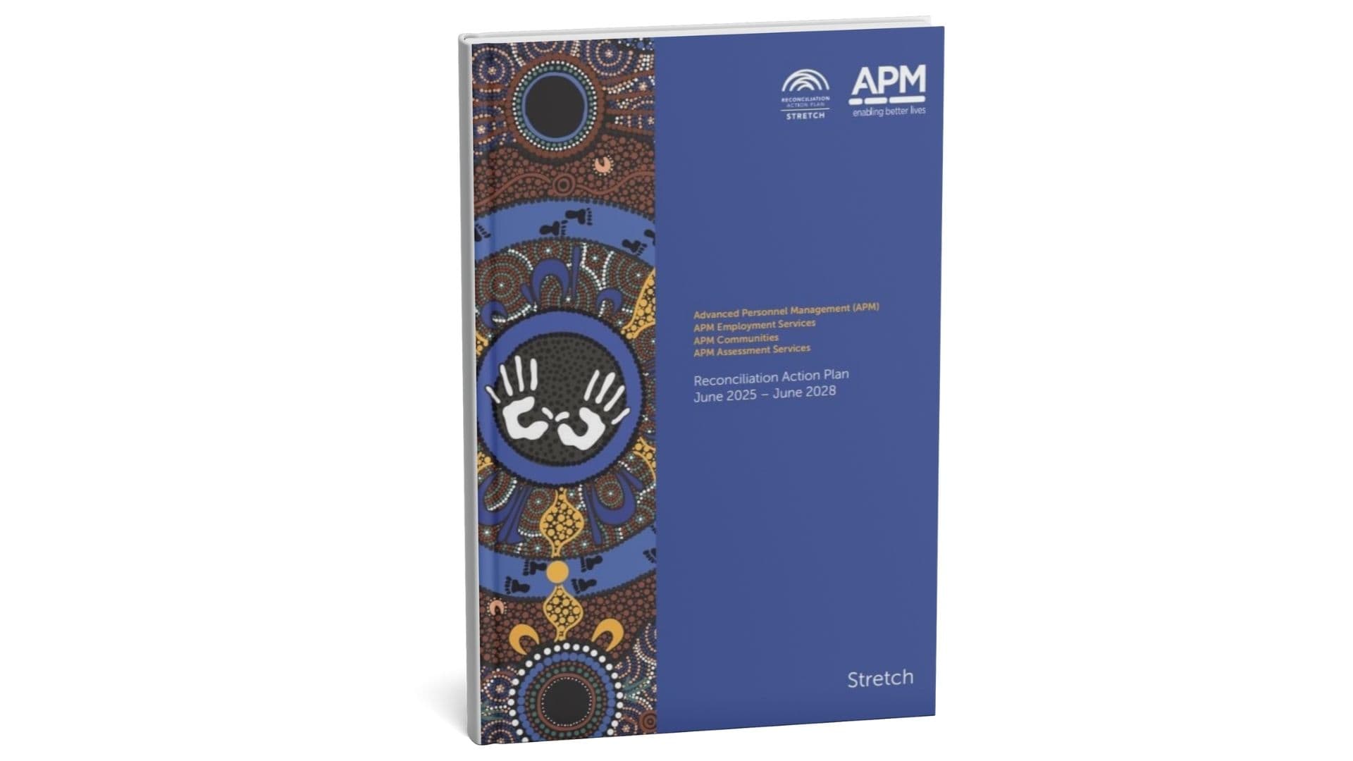 APM Group’s 2025 Stretch RAP book cover