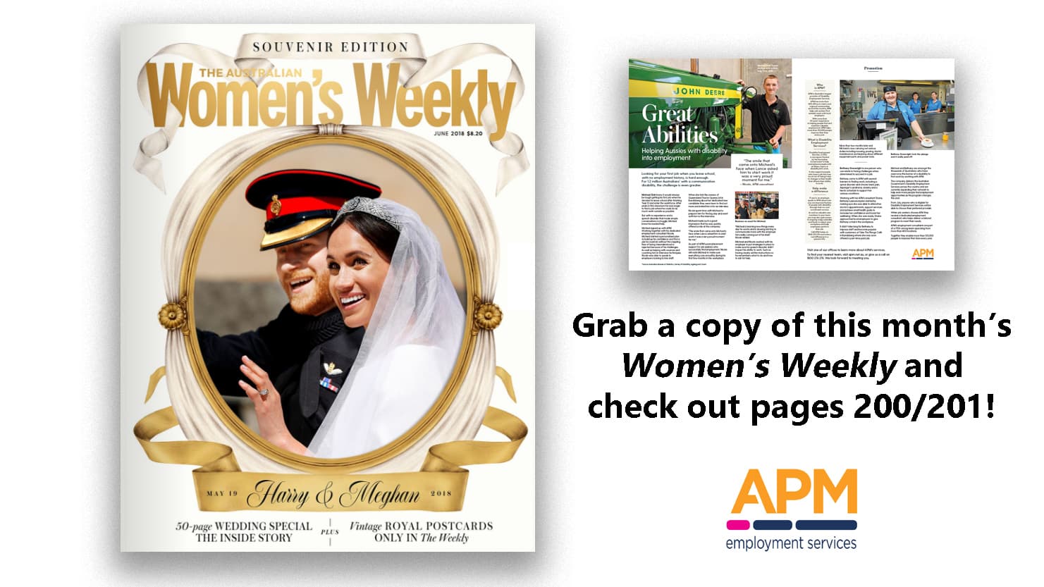 Don't miss APM inside this month's Women's Weekly