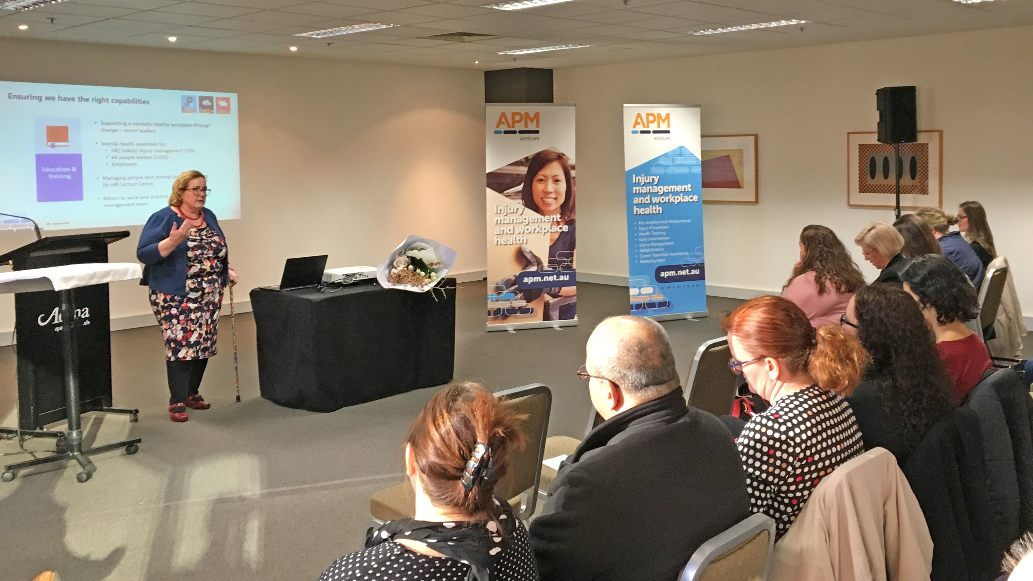 APM WorkCare hosting their seminar on leadership in mental health