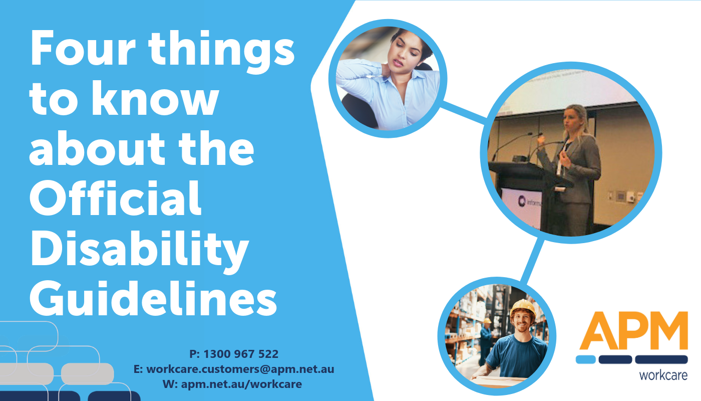 Four things to know about the Official Disability Guidelines
